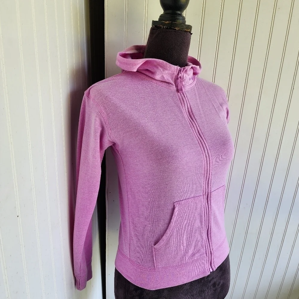JUMPING BEANS Active Lighweight Full ZIP HOODIE GIRLS Sweatshirt PURPLE Sz 10